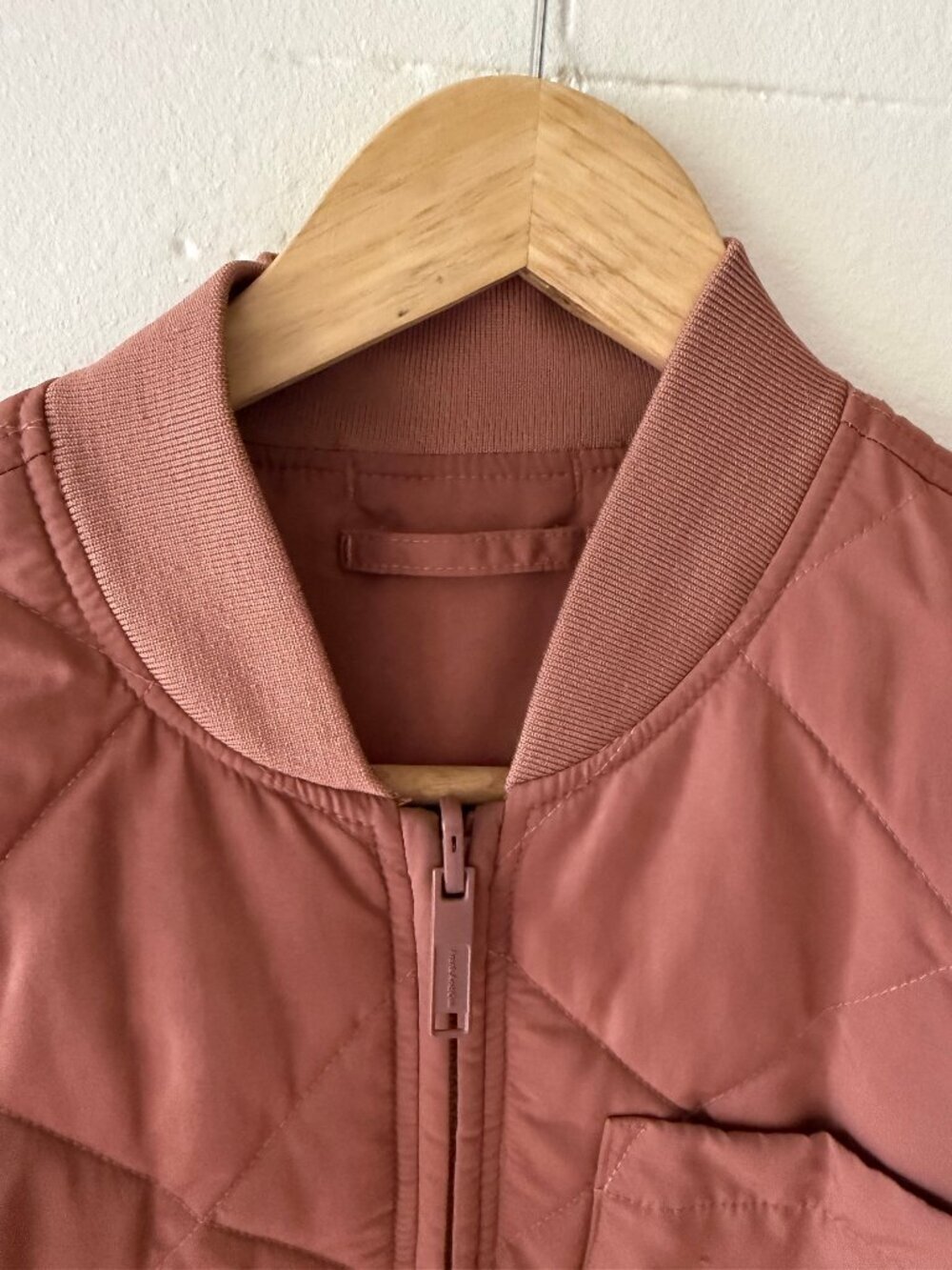 Frank & Oak | The Skyline Reversible Quilted Bomber in Rustic Brown | Small - Picture 8 of 13
